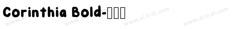 Corinthia Bold字体转换